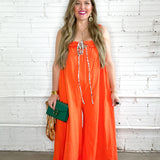 Bright Side Orange Terry Jumpsuit