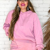 Fall Hard Oversized Hoodie - Pink