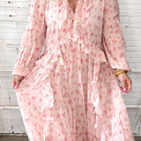 {Spell} Fleur Gown Pink Champagne Maxi Dress