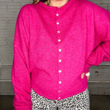 The Piper Cardigan - Fuschia