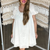 {Mumu} Toulouse Dress - White Eyelet