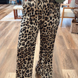 City Chic Leopard Satin Pants