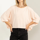 Simple Slub Tee- Dusty Pink