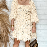 Party Fringe Sequin Baby Doll Dress