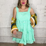 Lemongrass Gingham Mini Dress