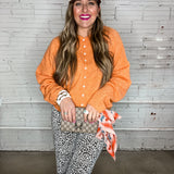 The Piper Cardigan - Orange