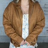 Hillside Brown Suede Barn Jacket