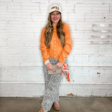 The Piper Cardigan - Orange