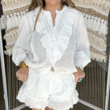 {Mumu} Cannes Shorts - White Eyelet