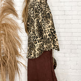 Top Notch Bejeweled Leopard Shacket