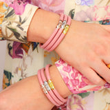 {Budha Girl} Three Kings Bangles - Pink