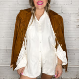 Sophisticated Soft Button Down Set - Ivory