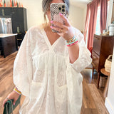 European Eyelet Cover Up Dress