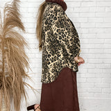 Top Notch Bejeweled Leopard Shacket