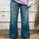 Lovely Hearts Straight Leg Jeans