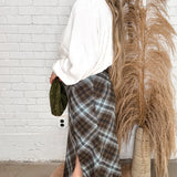 Party Hard Plaid Maxi Skirt