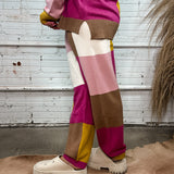 Plum Patchwork Pants