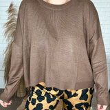 Plain Jane Sweater - Brown