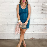 {Mumu} Bridgeport Bow Dress Blue Jean Baby