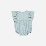 Kalea Romper - Blue Check