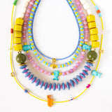 The Sara Multi Fetish Necklace - Yellow