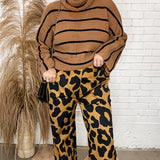 Crosby Leopard Wide Leg Trousers