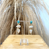 Pearl Girl Turquoise Earrings