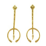 Bitten Gold Naja Earrings