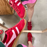 {Gola} Classics Women's Tornado Sneakers - Deep Red + Candy