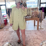 Serena Romper- Pale Olive