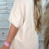 Cool Girl Oversized Top - Tan