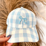 Bow Baseball Cap - Blue