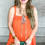 Bright Side Orange Terry Jumpsuit