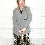 Hallie Houndstooth Blazer