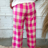 Bold Moves Pink Checkered Pants