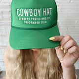 Green Cowboy Trucker Hat