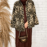 Top Notch Bejeweled Leopard Shacket