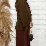 Bomb Brown Basic Blazer