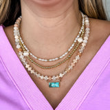 Dainty Pearl Beaded Necklace