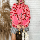 Berry Cherry Teddy Jacket