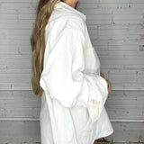 Sophisticated Soft Button Down Set - Ivory