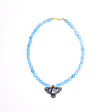 Black Thunderbird + Blue Necklace