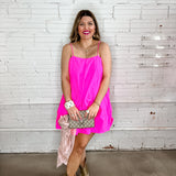 Pretty In Pink Trapeze Mini Dress