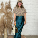 Totally Teal Maxi Skirt