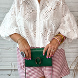 Summer Fling Eyelet Collared Top