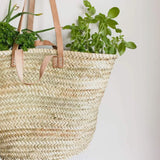 Double Handle French Market Straw Bag