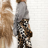 Bold Nights Leopard Maxi Skirt