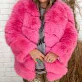 Flamingo Cards Fur Jacket - Short