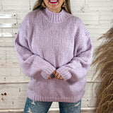 Lilac Fields Oversized Sweater