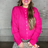 The Piper Cardigan - Fuschia